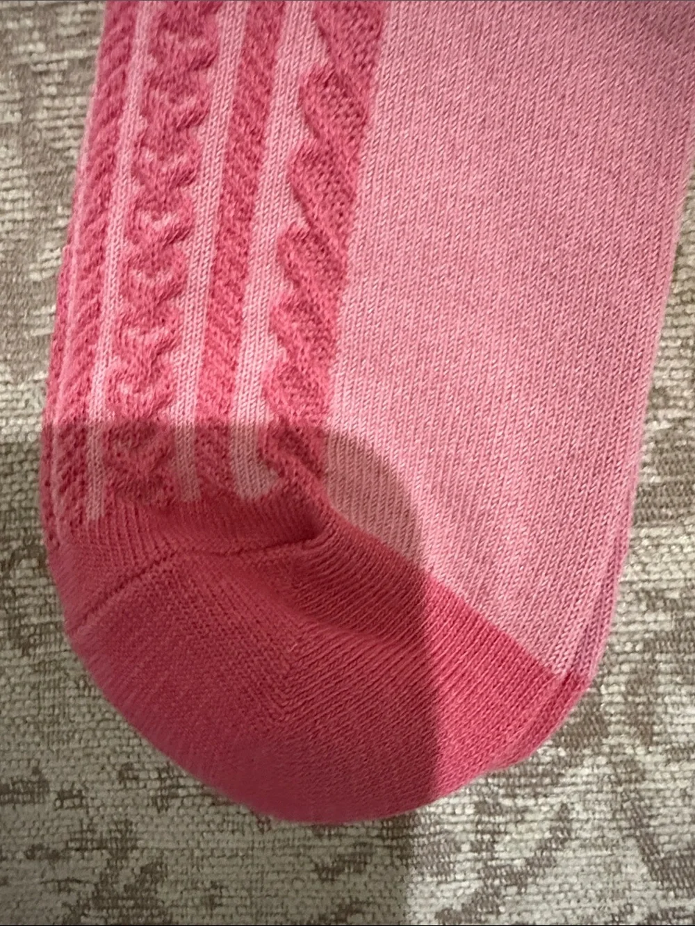 Vivienne Westwood Pink Cable-Knit Crew Sock with Orb Logo NWOT